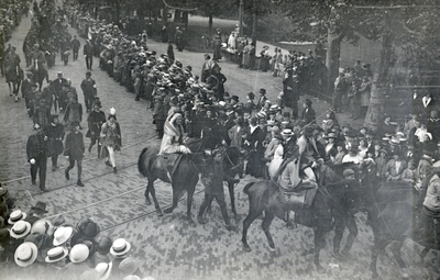 98231 Afbeelding van de historisch-allegorische optocht ter gelegenheid van het 25-jarig regeringsjubileum van H.M. ...